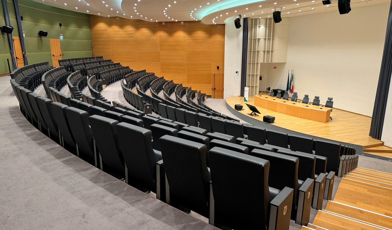 Modern auditorium wide view